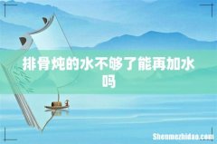 排骨炖的水不够了能再加水吗
