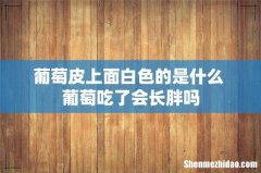 葡萄皮上面白色的是什么 葡萄吃了会长胖吗