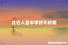 北仑人亚中学好不好呢