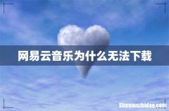 网易云音乐为什么无法下载