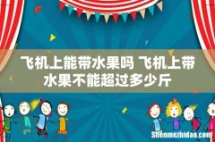 飞机上能带水果吗 飞机上带水果不能超过多少斤