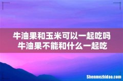 牛油果和玉米可以一起吃吗 牛油果不能和什么一起吃