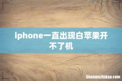 iphone一直出现白苹果开不了机