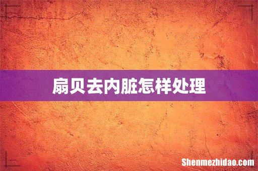 扇贝去内脏怎样处理