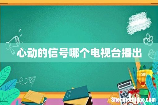 心动的信号哪个电视台播出