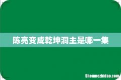 陈亮变成乾坤洞主是哪一集