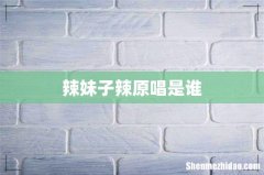 辣妹子辣原唱是谁