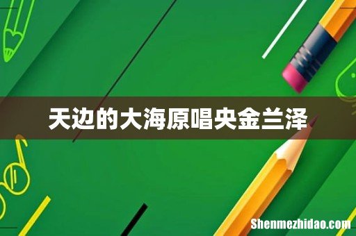天边的大海原唱央金兰泽