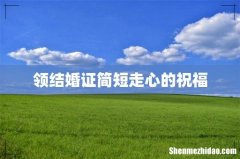 领结婚证简短走心的祝福