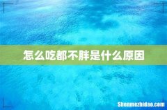 怎么吃都不胖是什么原因