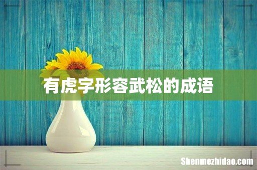 有虎字形容武松的成语