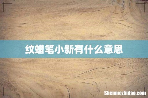 纹蜡笔小新有什么意思