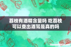 荔枝有酒精含量吗 吃荔枝可以查出酒驾是真的吗