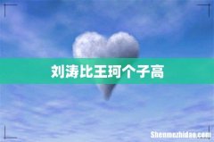 刘涛比王珂个子高