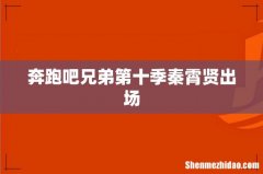 奔跑吧兄弟第十季秦霄贤出场