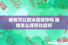 杨桃可以放冰箱保存吗 杨桃怎么保存比较好