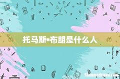 托马斯?布朗是什么人