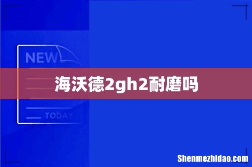 海沃德2gh2耐磨吗