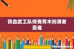 铁血武工队传奇青木扮演者是谁
