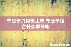 车厘子几月份上市 车厘子适合什么季节吃