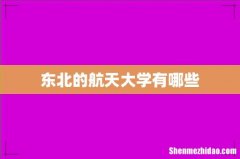 东北的航天大学有哪些