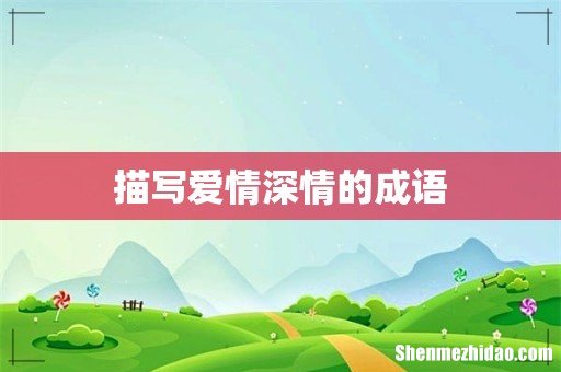 描写爱情深情的成语