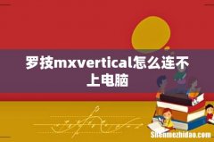 罗技mxvertical怎么连不上电脑