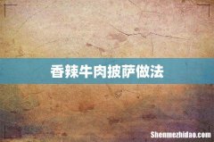 香辣牛肉披萨做法