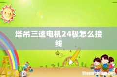 塔吊三速电机24极怎么接线