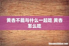 黄杏不能与什么一起吃 黄杏怎么吃