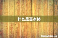 什么是基本体
