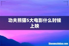 功夫熊猫5大电影什么时候上映
