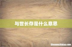 与世长存是什么意思