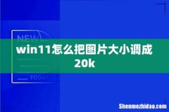 win11怎么把图片大小调成20k