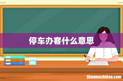 停车办客什么意思