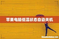 苹果电脑低温状态自动关机