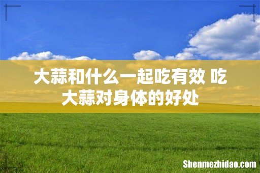 大蒜和什么一起吃有效 吃大蒜对身体的好处