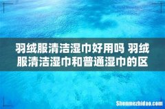 羽绒服清洁湿巾好用吗 羽绒服清洁湿巾和普通湿巾的区别