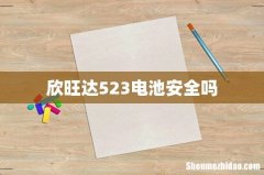欣旺达523电池安全吗