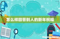 怎么样回答别人的新年祝福