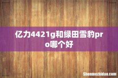 亿力4421g和绿田雪豹pro哪个好