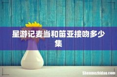 星游记麦当和笛亚接吻多少集