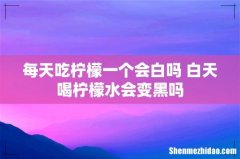 每天吃柠檬一个会白吗 白天喝柠檬水会变黑吗