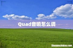 Quad音响怎么调