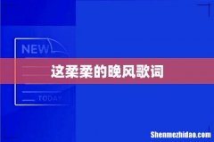 这柔柔的晚风歌词