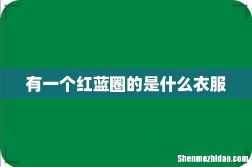 有一个红蓝圈的是什么衣服