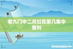 老九门中二月红在第几集中受刑
