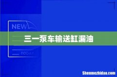 三一泵车输送缸漏油