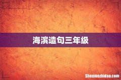 海滨造句三年级