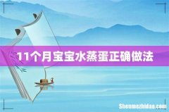 11个月宝宝水蒸蛋正确做法